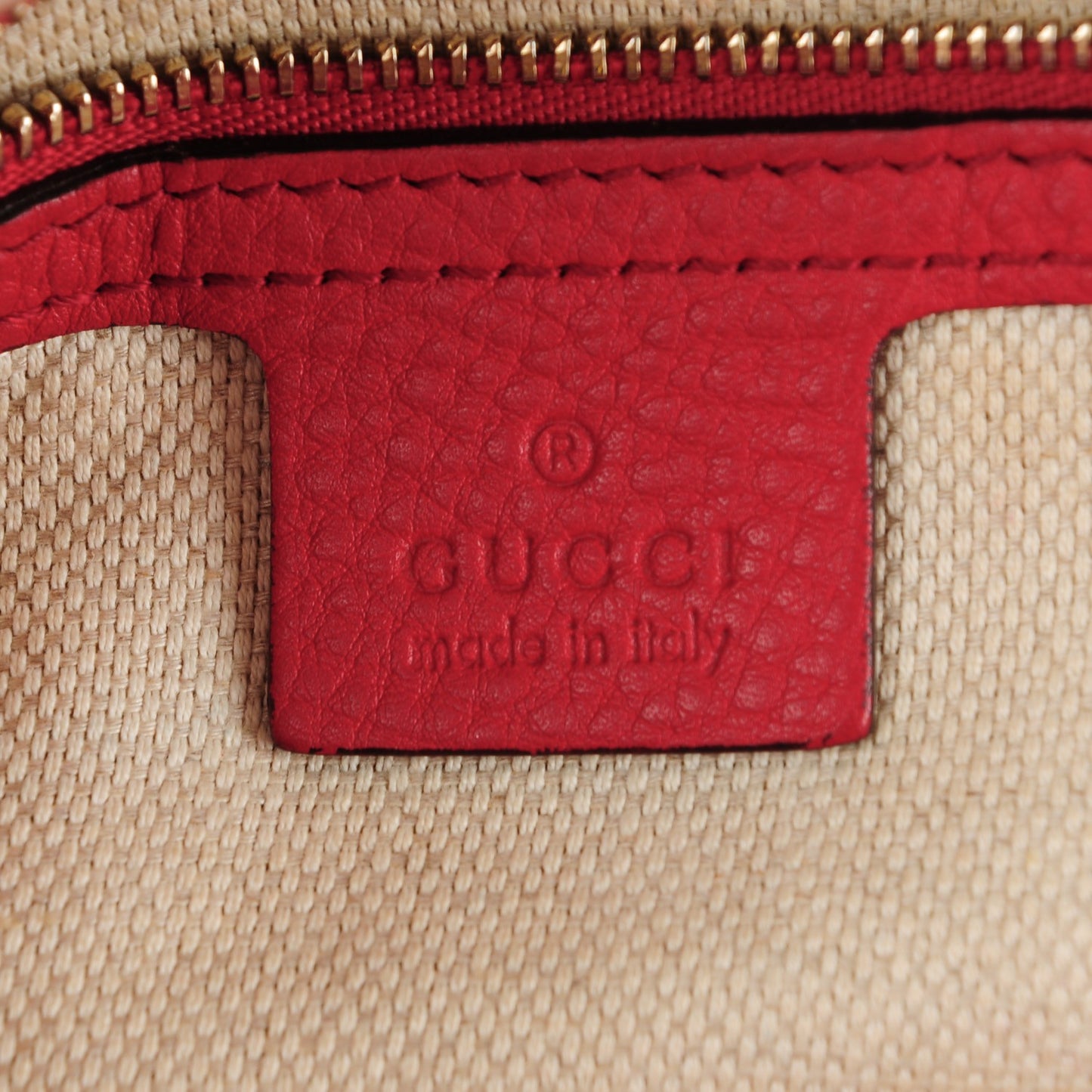 Pebbled Calfskin Medium Soho Chain Shoulder Bag Red