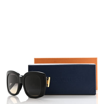 Louis Vuitton Acetate LV Empreinte Square Sunglasses Z1611E Black 7 of 7