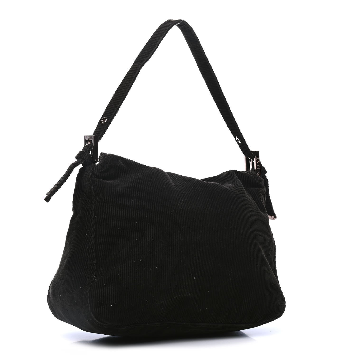 Fendi Corduroy Baguette Black 2 of 4