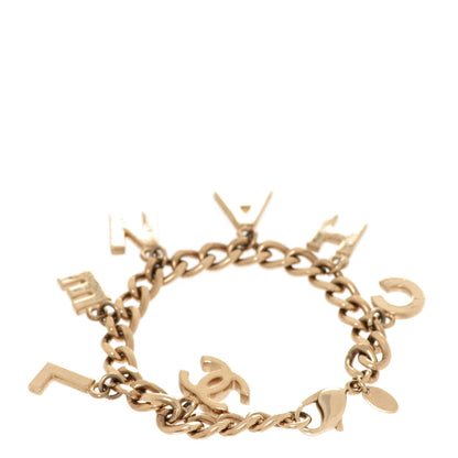 Chanel CC Logo Charms Bracelet Gold 3 of 6