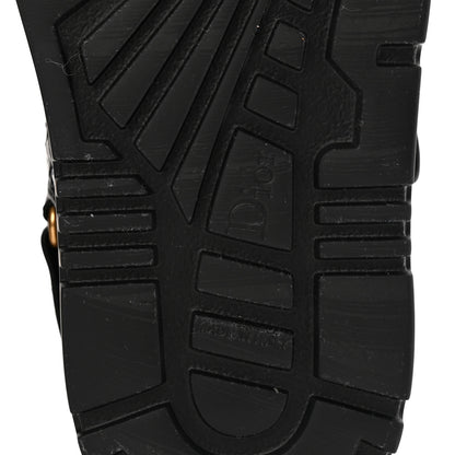 Christian Dior Woven Raffia Jute Dioract 10mm Sandals 38 Black 7 of 9