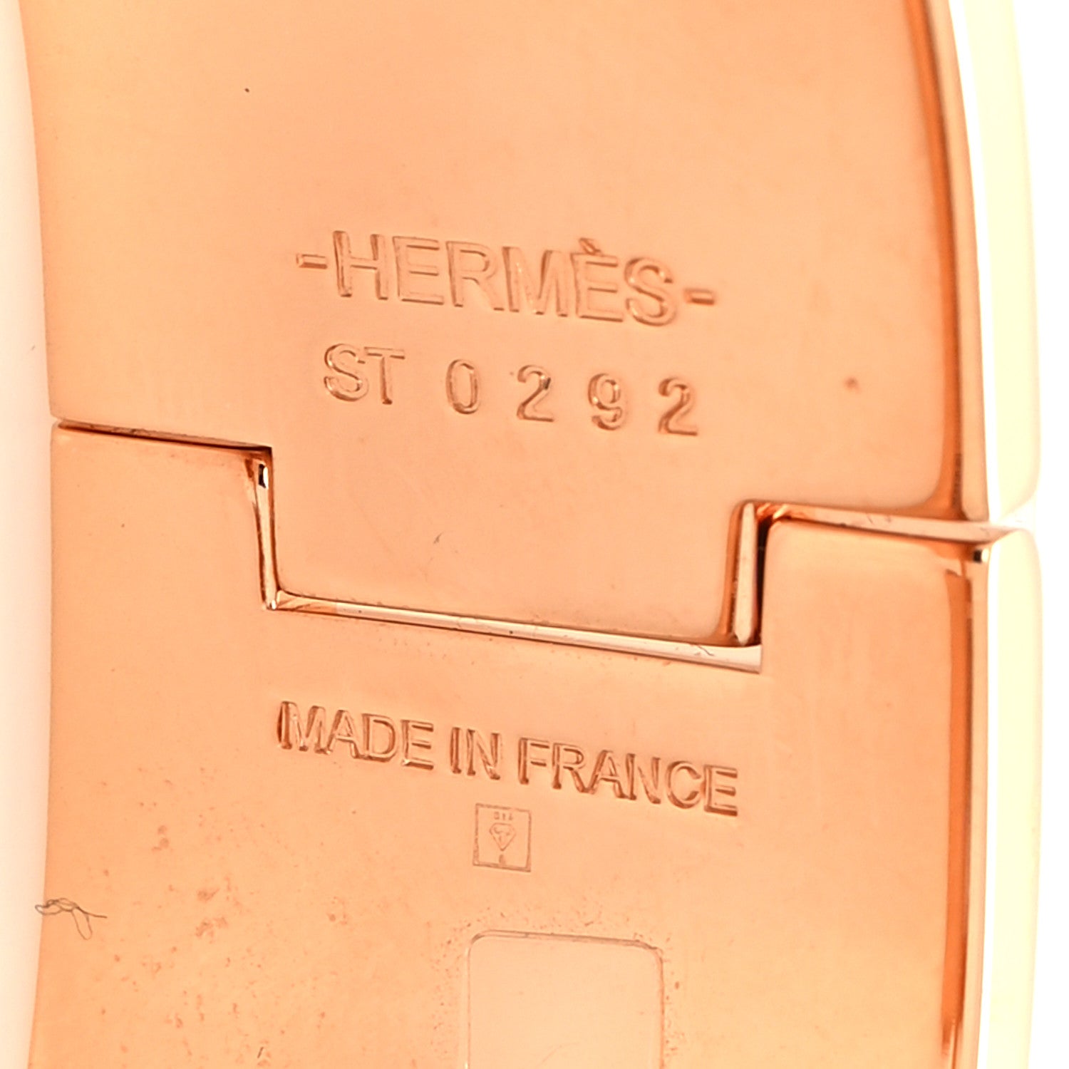 Hermes Enamel Wide Clic Clac H Bracelet PM Creme 5 of 5