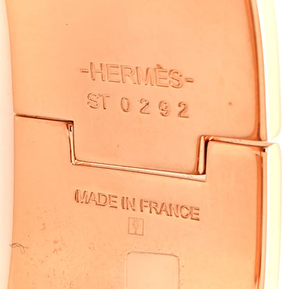 Hermes Enamel Wide Clic Clac H Bracelet PM Creme 5 of 5
