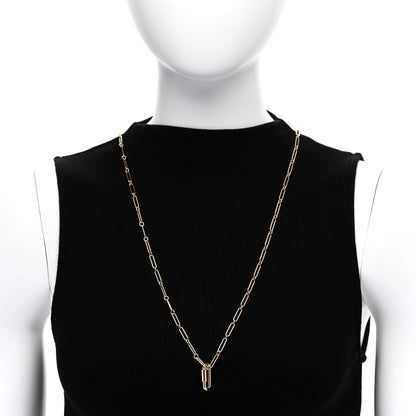 Hermes Permabrass Curiosite Long Necklace Rose Gold 2 of 7