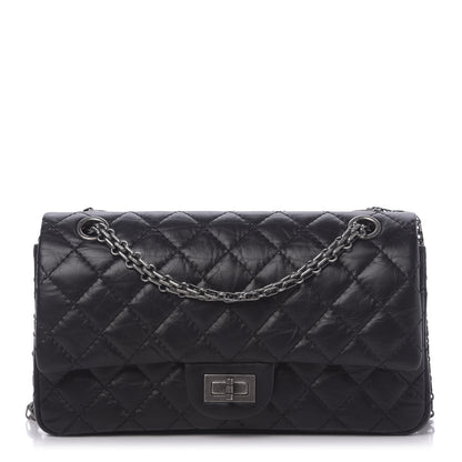 Chanel Aged Calfskin Quilted 2.55 Reissue 225 Flap Black 1 of 11