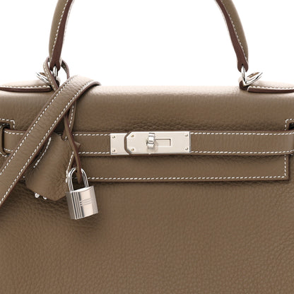 Hermes Togo Kelly Retourne 28 Etoupe 8 of 11