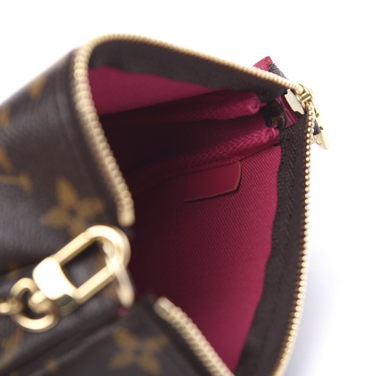 Louis Vuitton Monogram 2020 Christmas Animation Roller Coaster Mini Pochette Accessories Pivoine 6 of 7
