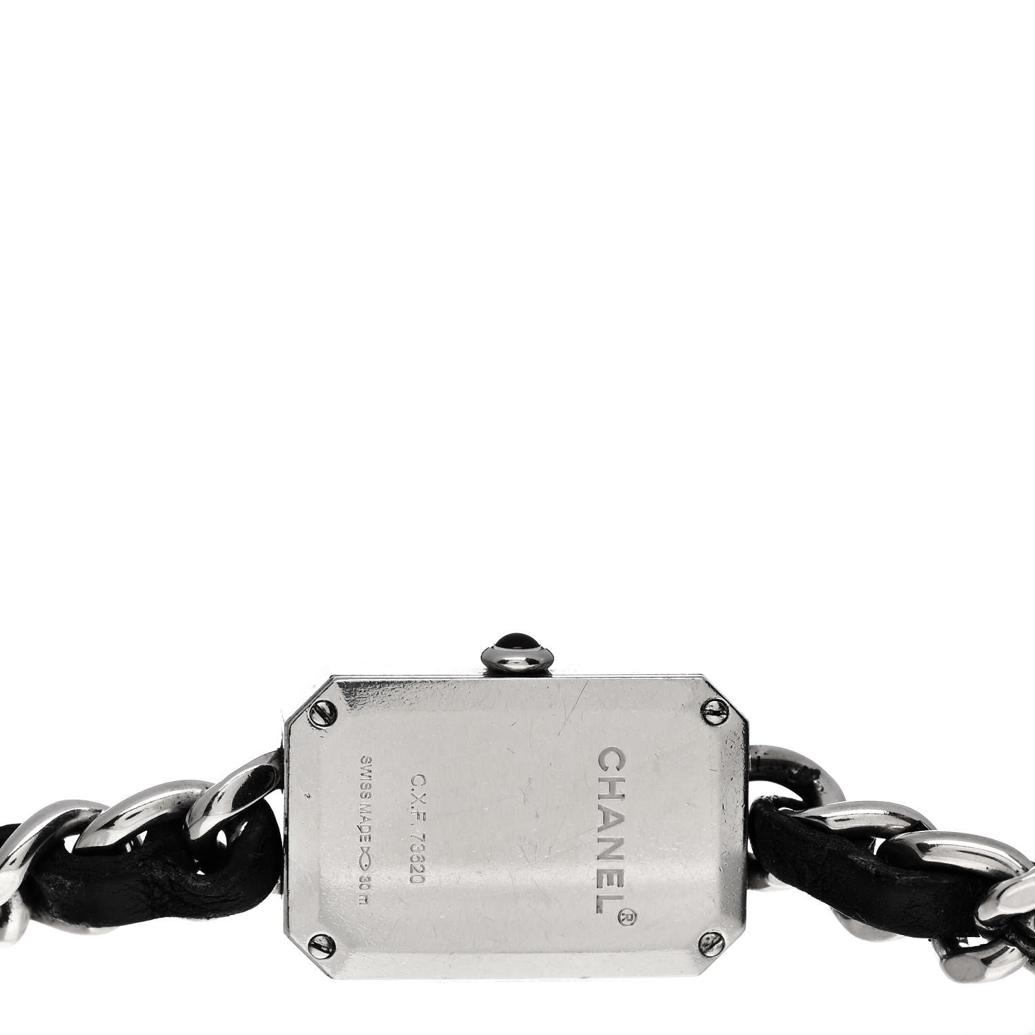 Chanel Stainless Steel Lambskin 16mm Premiere Rock Triple Row Quartz Watch Black 4 of 5