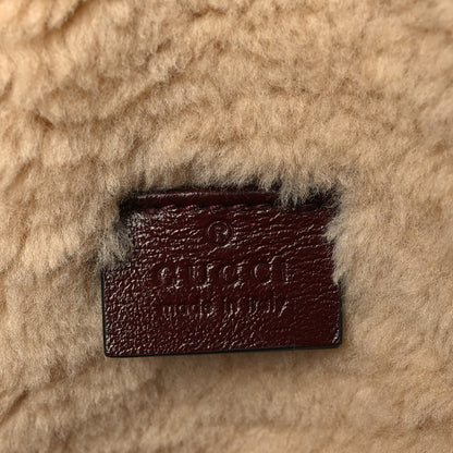 Gucci Azalea Calfskin Wool Matelasse Diagonal Small GG Marmont Shoulder Bag Sand Desert 5 of 8