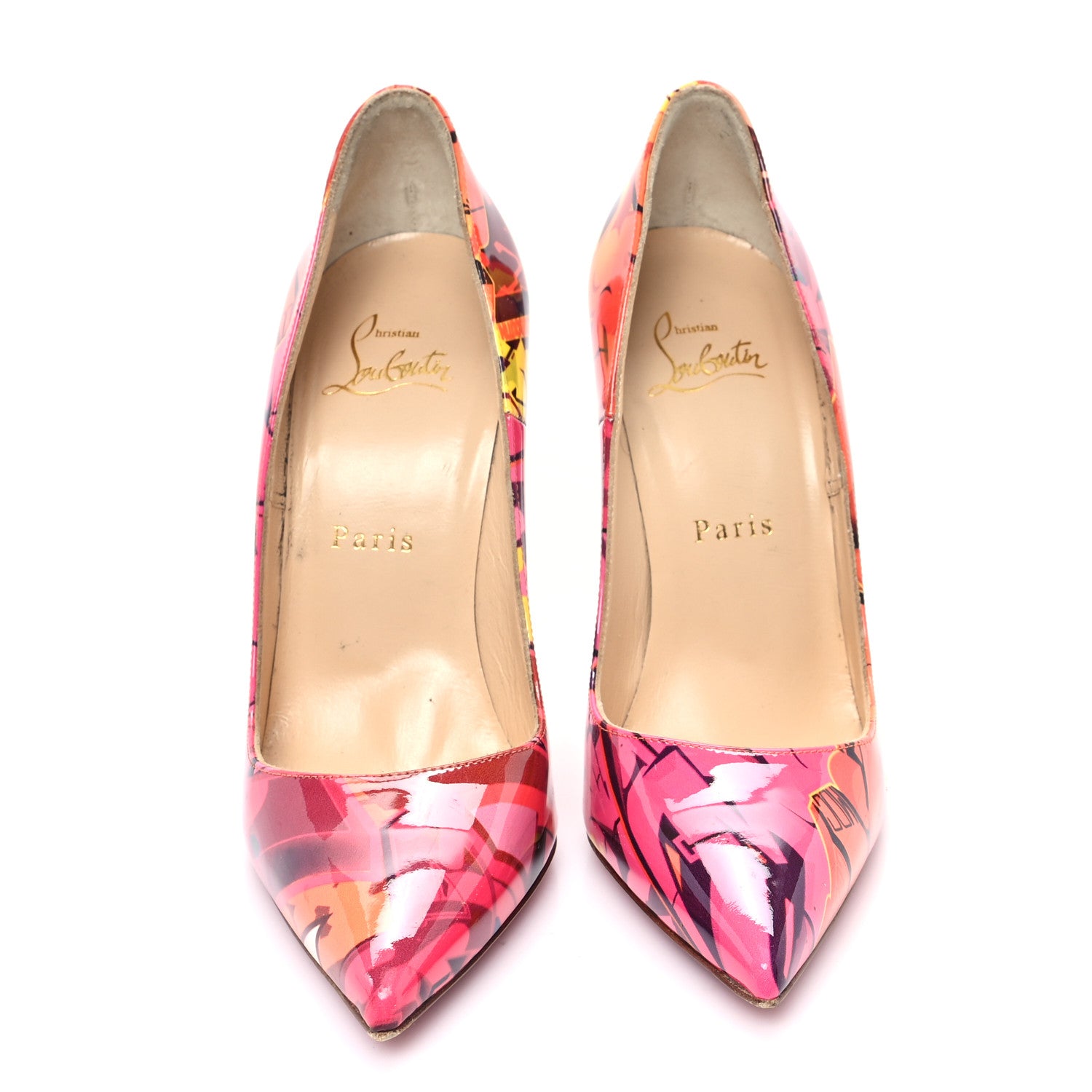 Christian Louboutin Patent Metrograf So Kate 100 Pumps 37 Multicolor 3 of 8