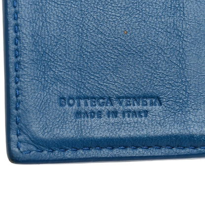 Bottega Veneta Nappa Intrecciato Mini Wallet Blue 6 of 8