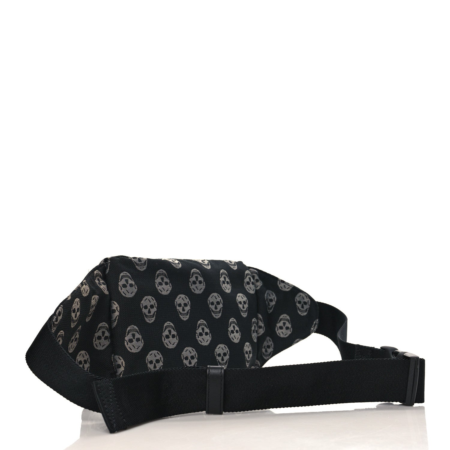 Alexander McQueen Jacquard Skull Belt Bag Black White 3 of 8