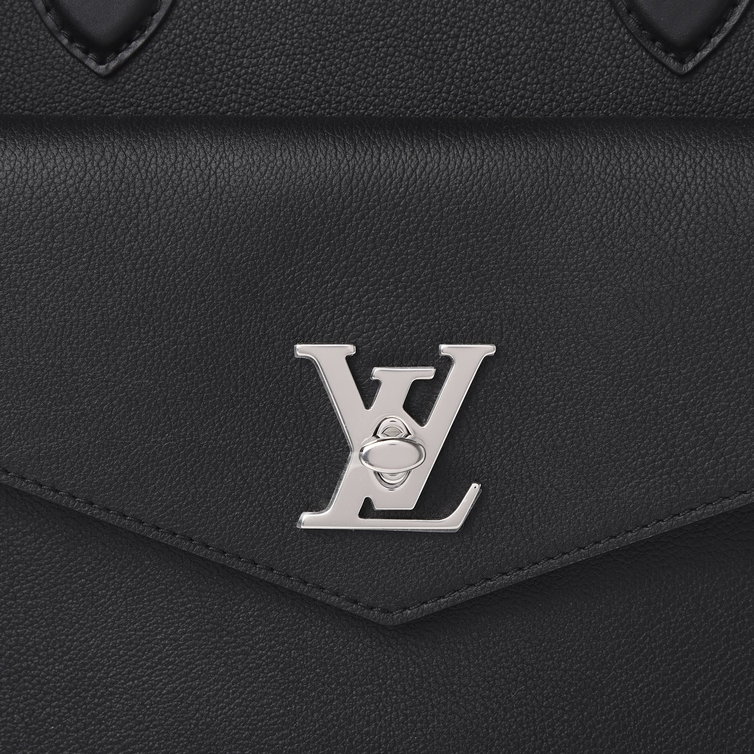Louis Vuitton Soft Calfskin Lockme Tote MM Black Rose Ballerine 9 of 9