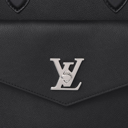 Louis Vuitton Soft Calfskin Lockme Tote MM Black Rose Ballerine 9 of 9