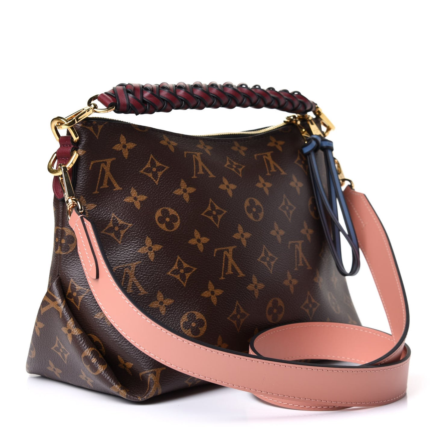 Monogram Beaubourg Hobo Mini Bordeaux Red Peach Safran Blue Jean Blue