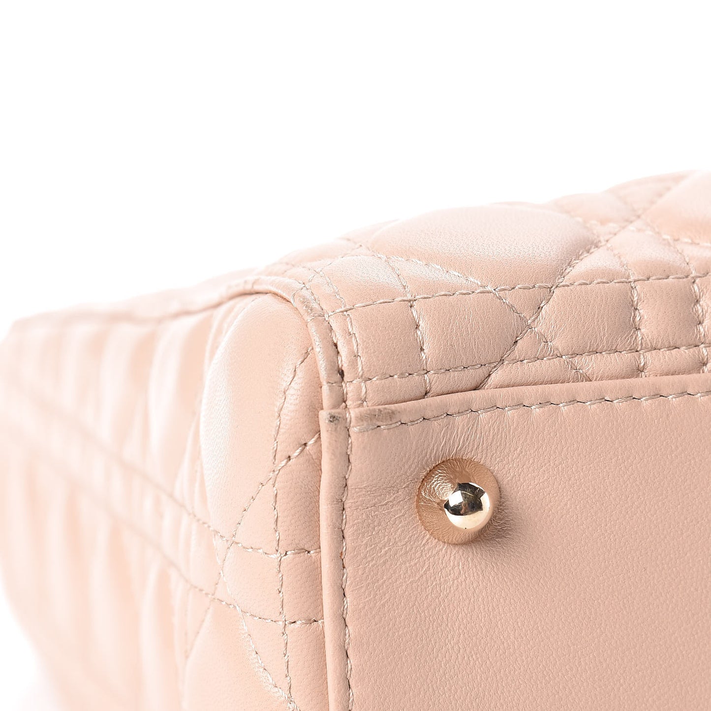 Lambskin Cannage Large Lady Dior Beige