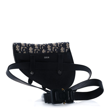 Christian Dior HOMME Oblique Saddle Belt Bag Blue 3 of 12