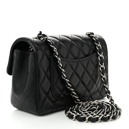 Chanel Lambskin Quilted Mini Rectangular Flap Black 3 of 11