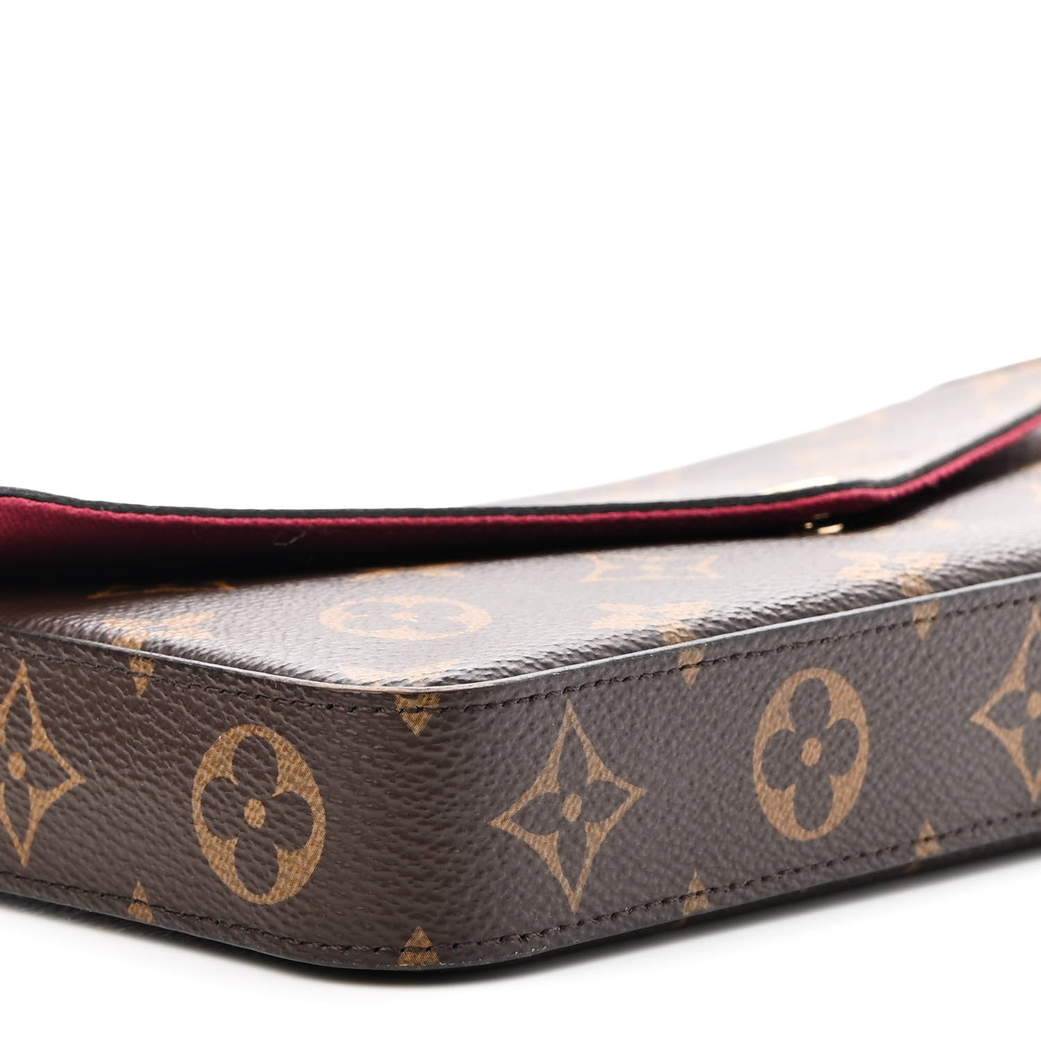 Louis Vuitton Monogram Pochette Felicie Chain Wallet Fuchsia 7 of 8