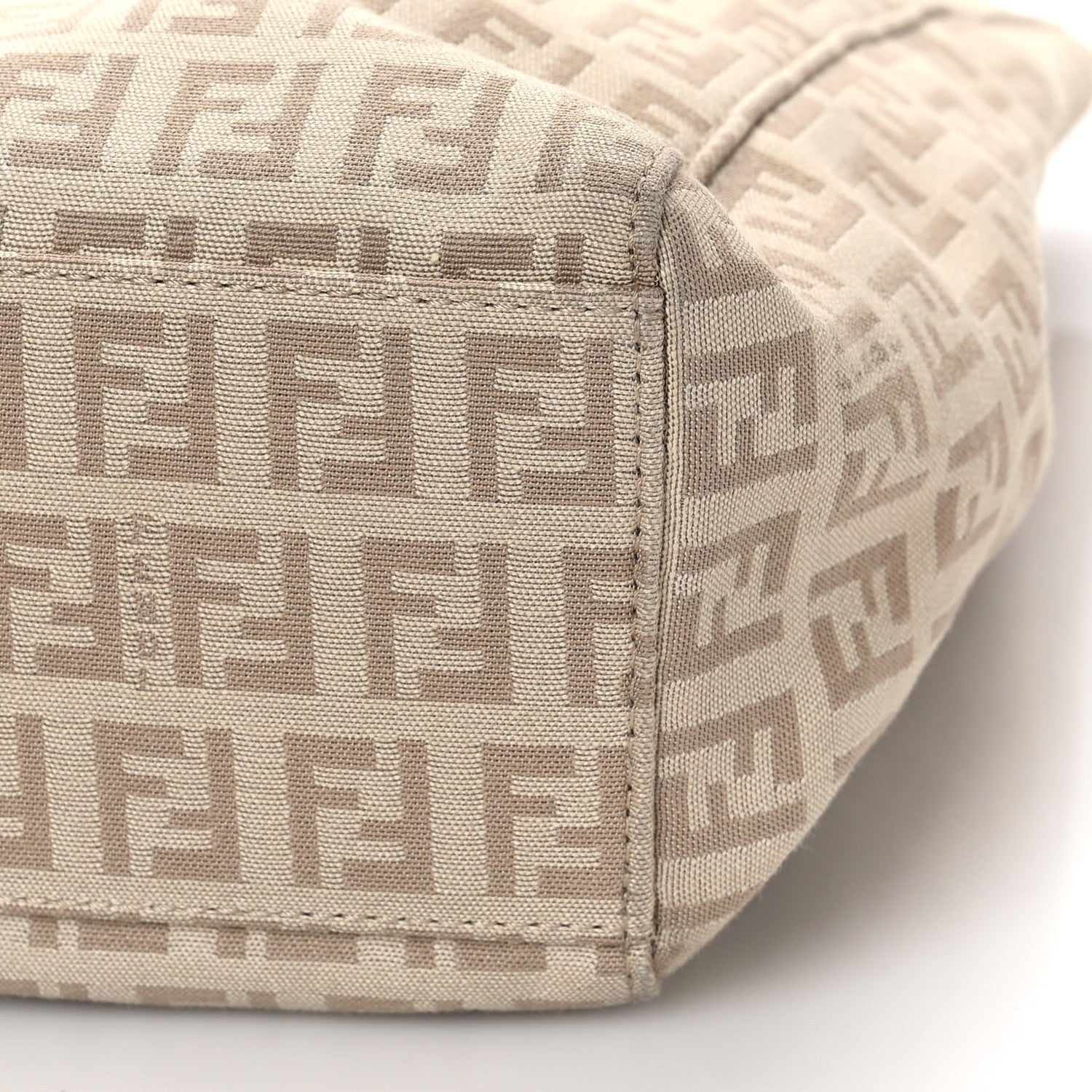 Fendi Zucchino Vitello Tote Beige Tortora 8 of 8