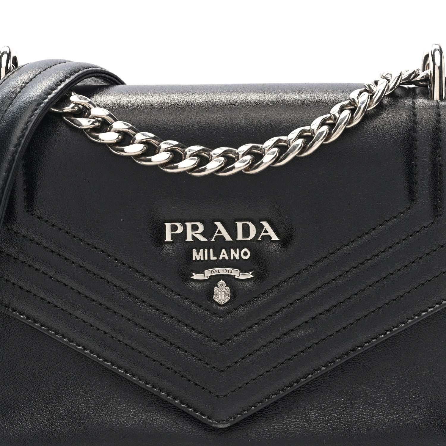Prada Nappa Diagramme Crossbody Bag Black 7 of 9