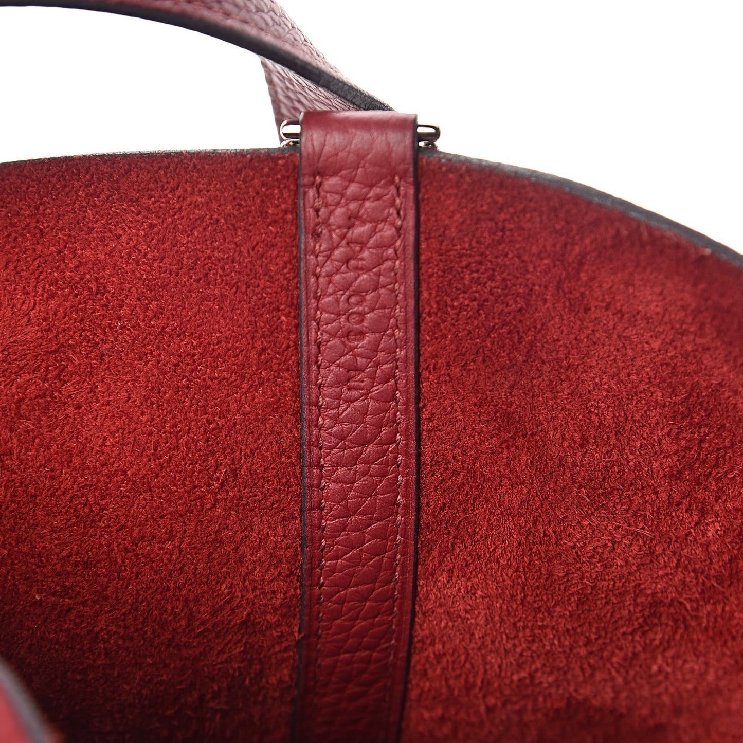 Taurillon Clemence Picotin Lock 22 MM Rouge Grenat
