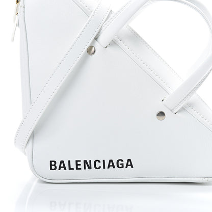 Balenciaga Calfskin XS Triangle Duffle White 7 of 11