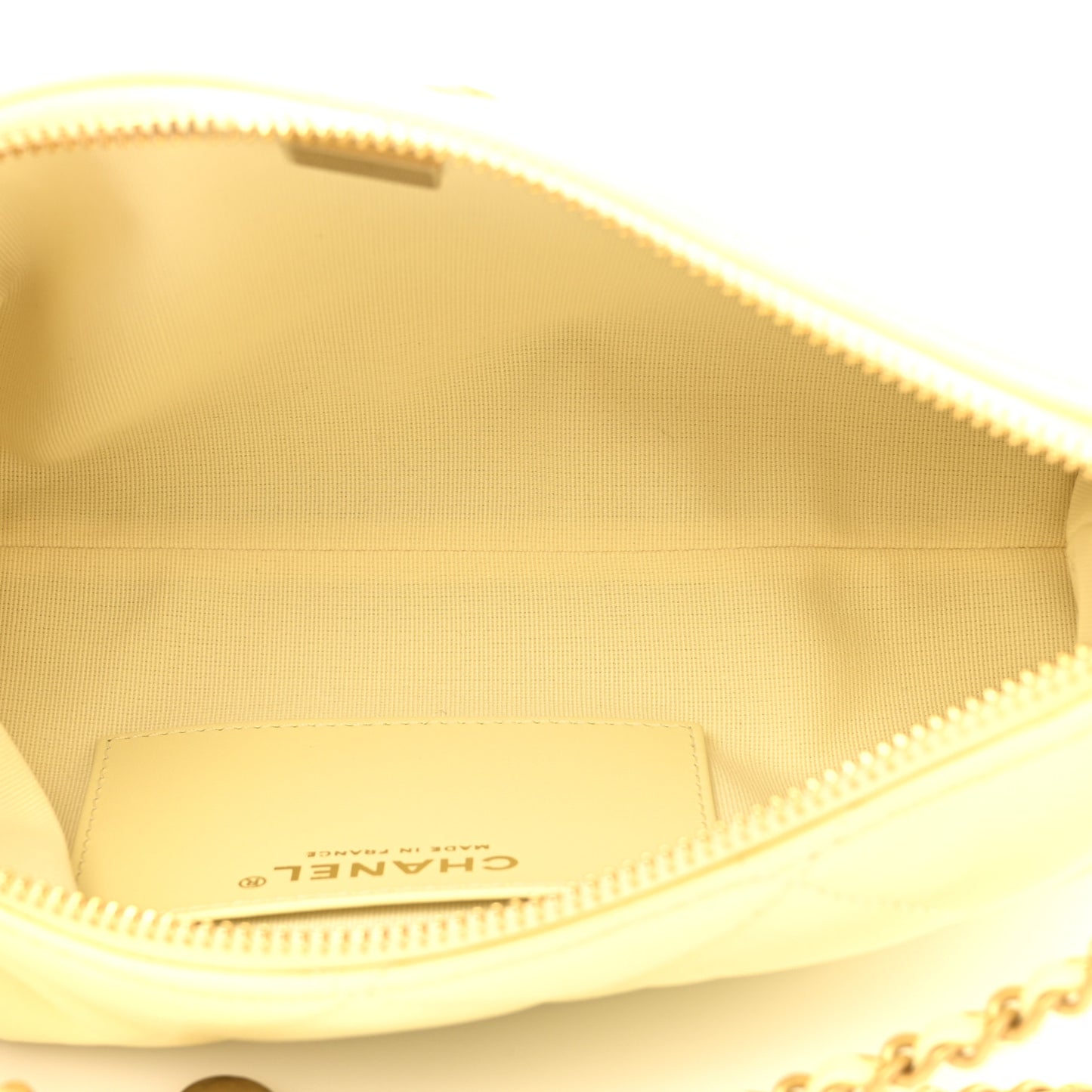 Lambskin Quilted Hobo Shoulder Bag Light Yellow