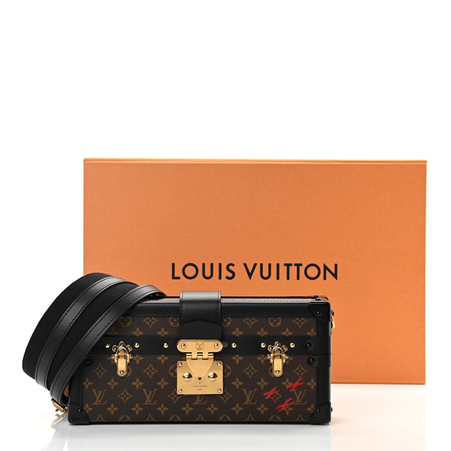 Monogram Petite Malle East West Black