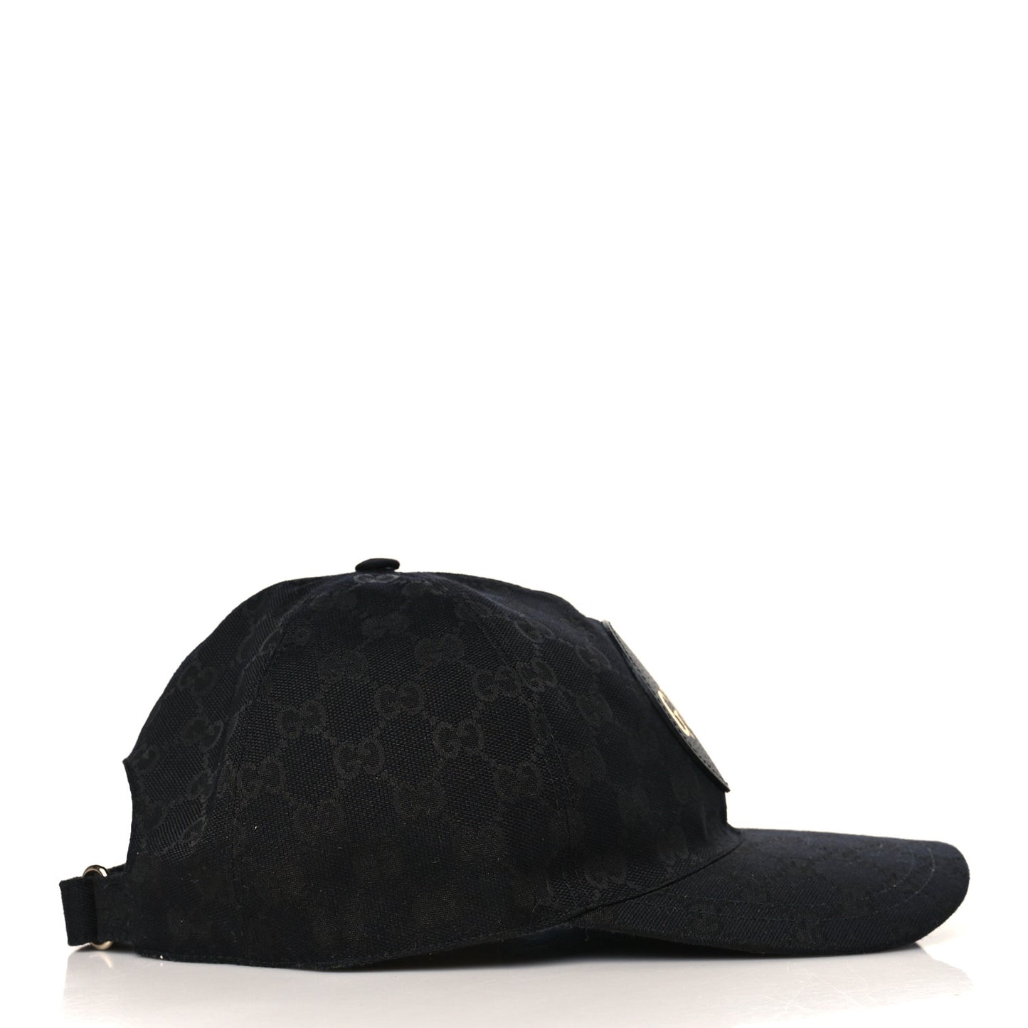Monogram Textured Dollar Calfskin Zeno Baseball Hat XL Black