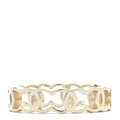 Chanel Metal CC Ring 50 5.25 Gold 2 of 10