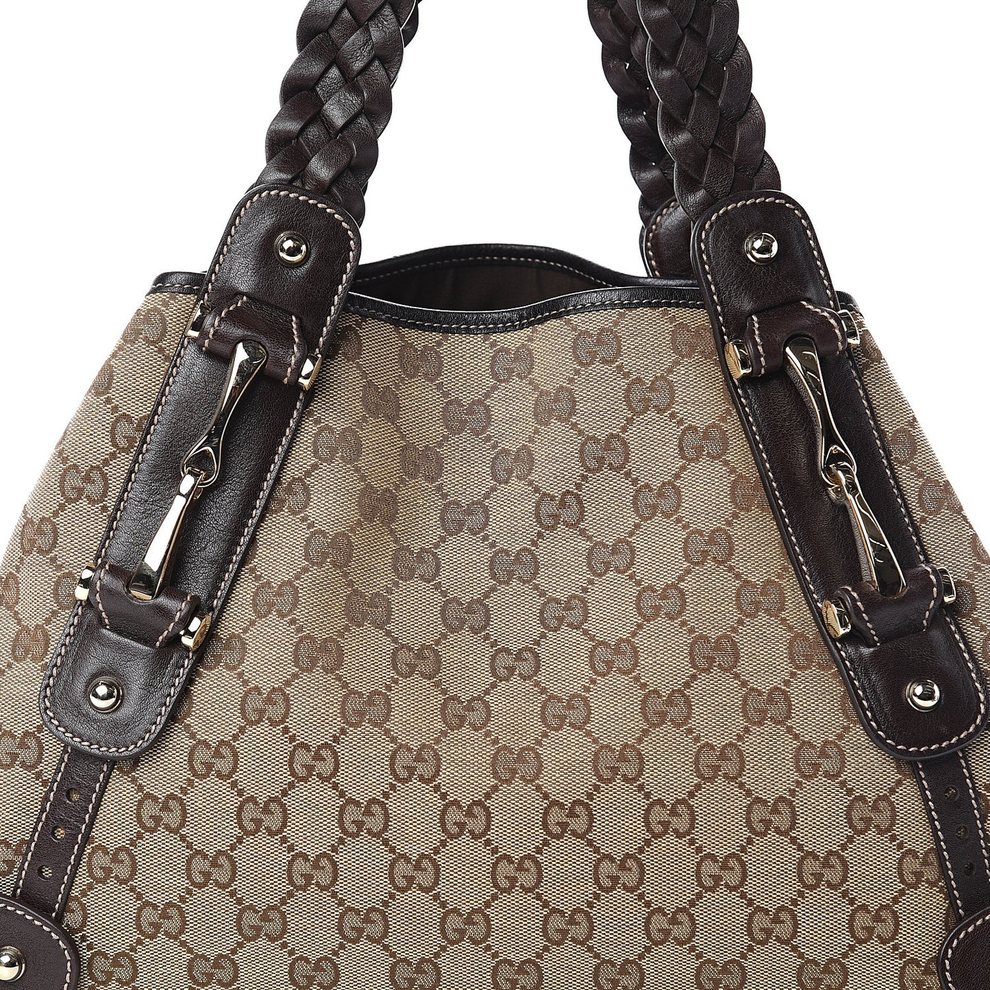 Monogram Small Pelham Shoulder Bag Dark Brown