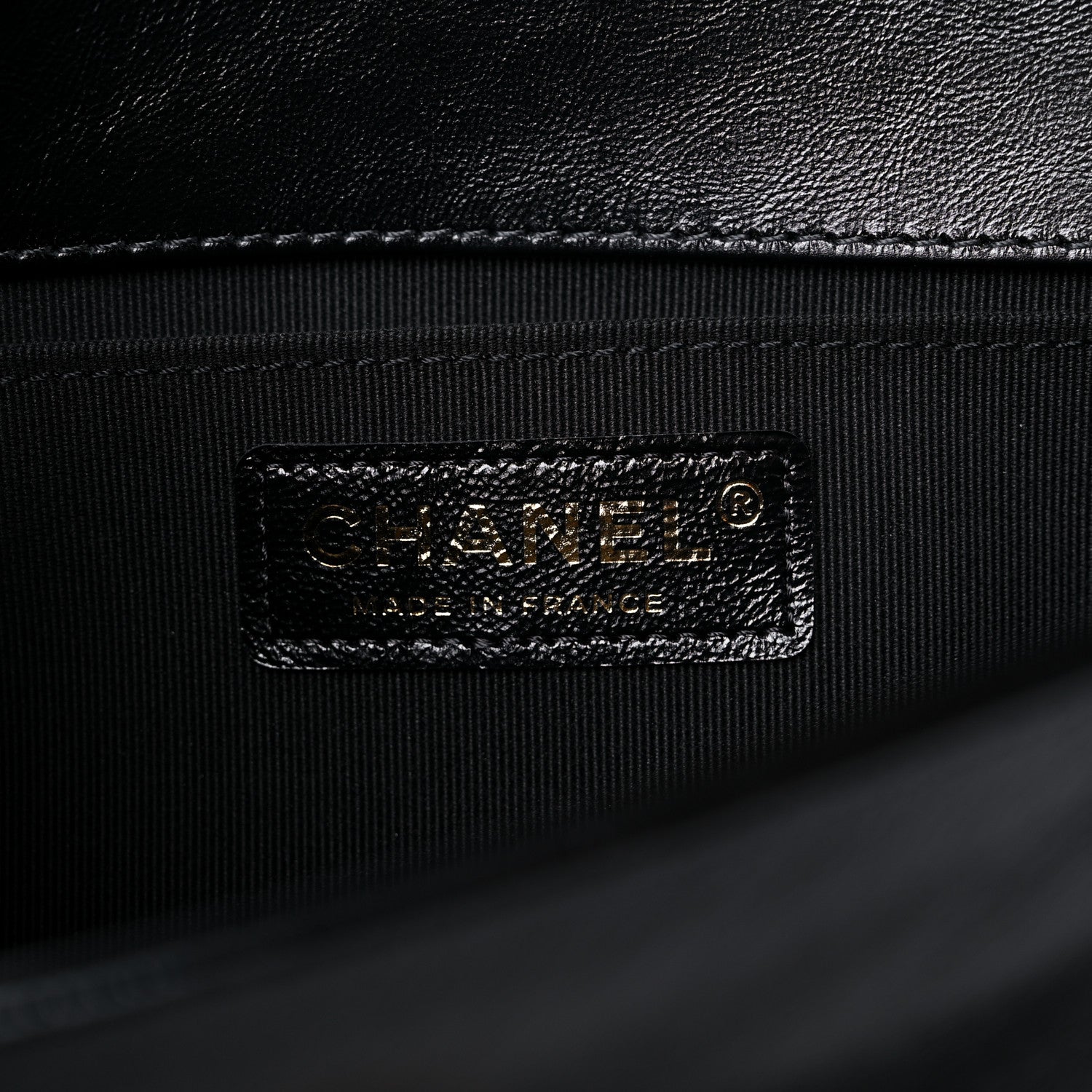 Chanel Metallic Glazed Calfskin Medium Boy Flap Black Gold 6 of 10