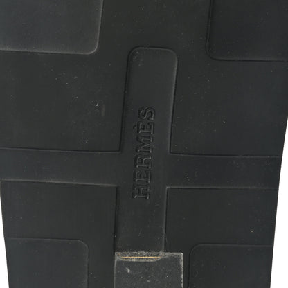 Hermes Calfskin Womens Enid Sandals 36 Black 6 of 9