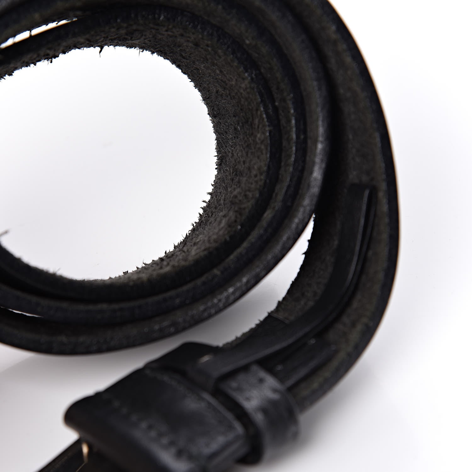 Gucci Calfskin Guccissima Buckle Belt 95 38 Black 6 of 10