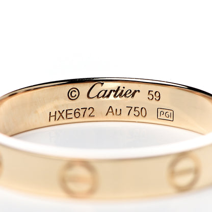 Cartier 18K Yellow Gold 3.5mm LOVE Wedding Band Ring 59 8.75 4 of 4
