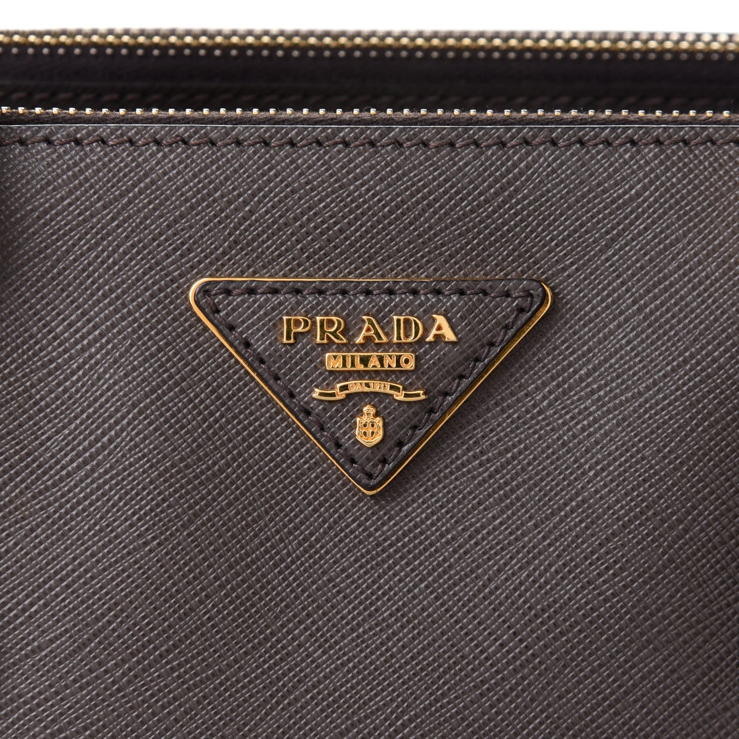Saffiano Medium Galleria Double Zip Tote Caffe