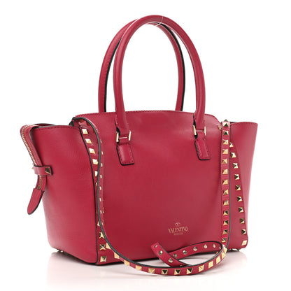 Valentino Garavani Vitello Small Rockstud Double Handle Tote Cyclamin 4 of 22