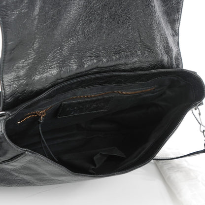 Balenciaga Agneau Classic Hardware Neo Folk Messenger Black 5 of 7