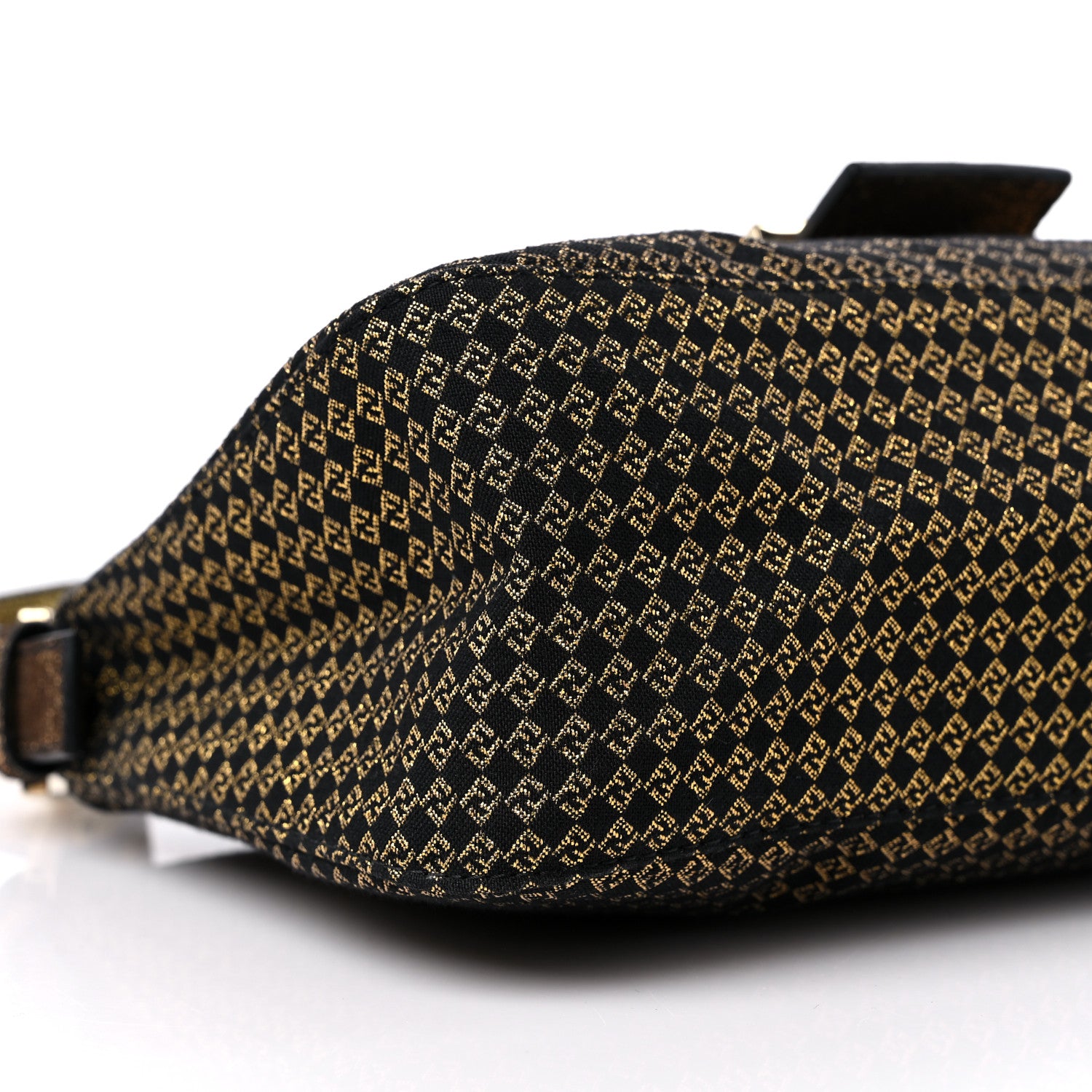 Fendi Micro Zucchino Baguette Black Gold 8 of 9