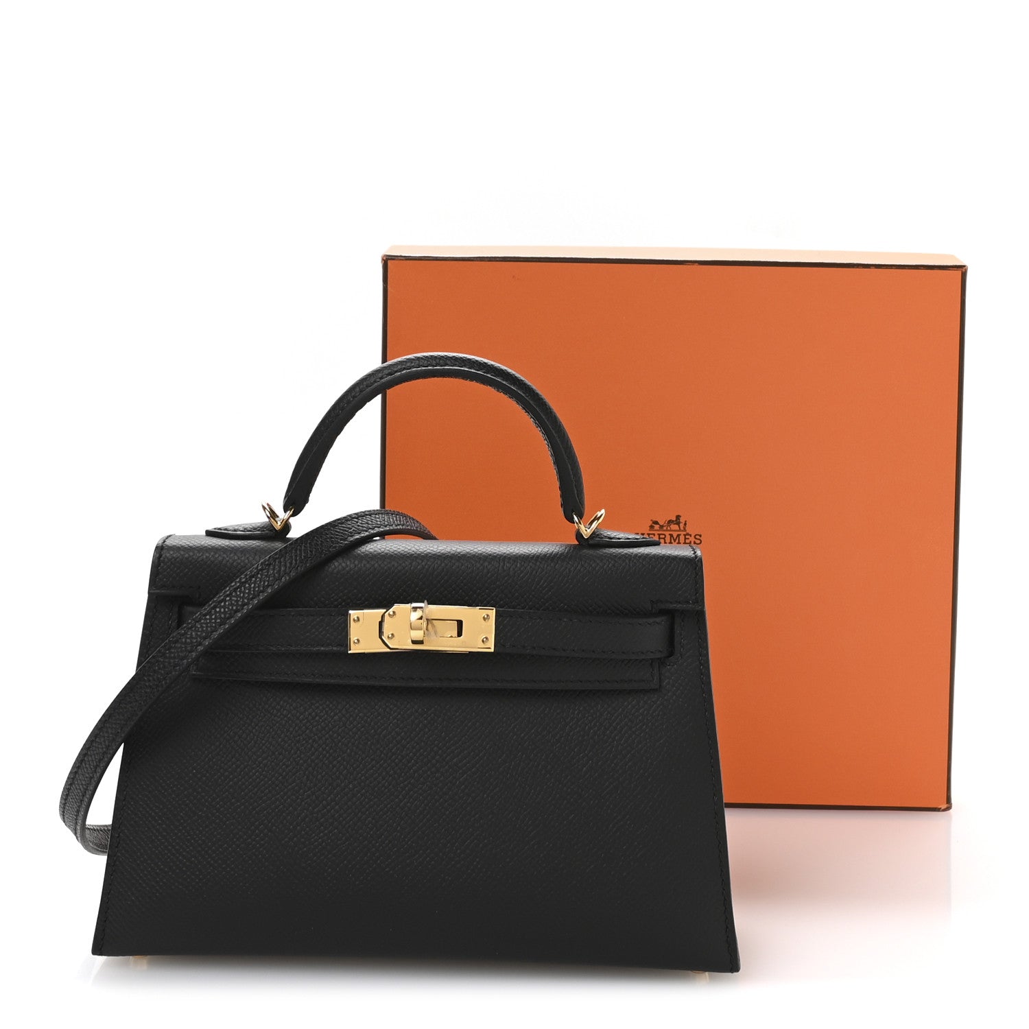 Hermes Epsom Mini Kelly Sellier 20 Black 11 of 11