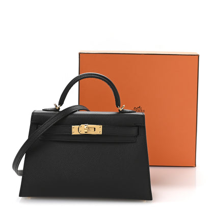 Hermes Epsom Mini Kelly Sellier 20 Black 11 of 11