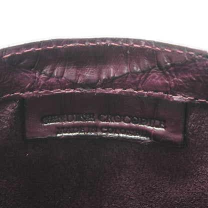 Nancy Gonzalez Crocodile Chain Flap Shoulder Bag Purple 7 of 7