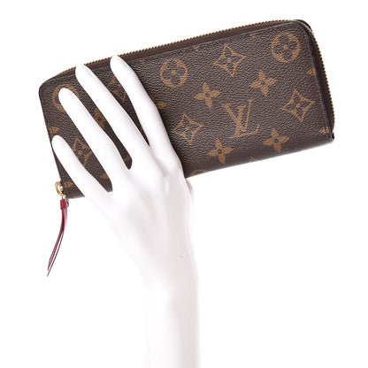 Louis Vuitton Monogram Clemence Wallet Fuchsia 2 of 10