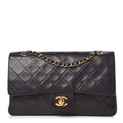 Chanel Lambskin Quilted Medium Double Flap Brown 1 of 18