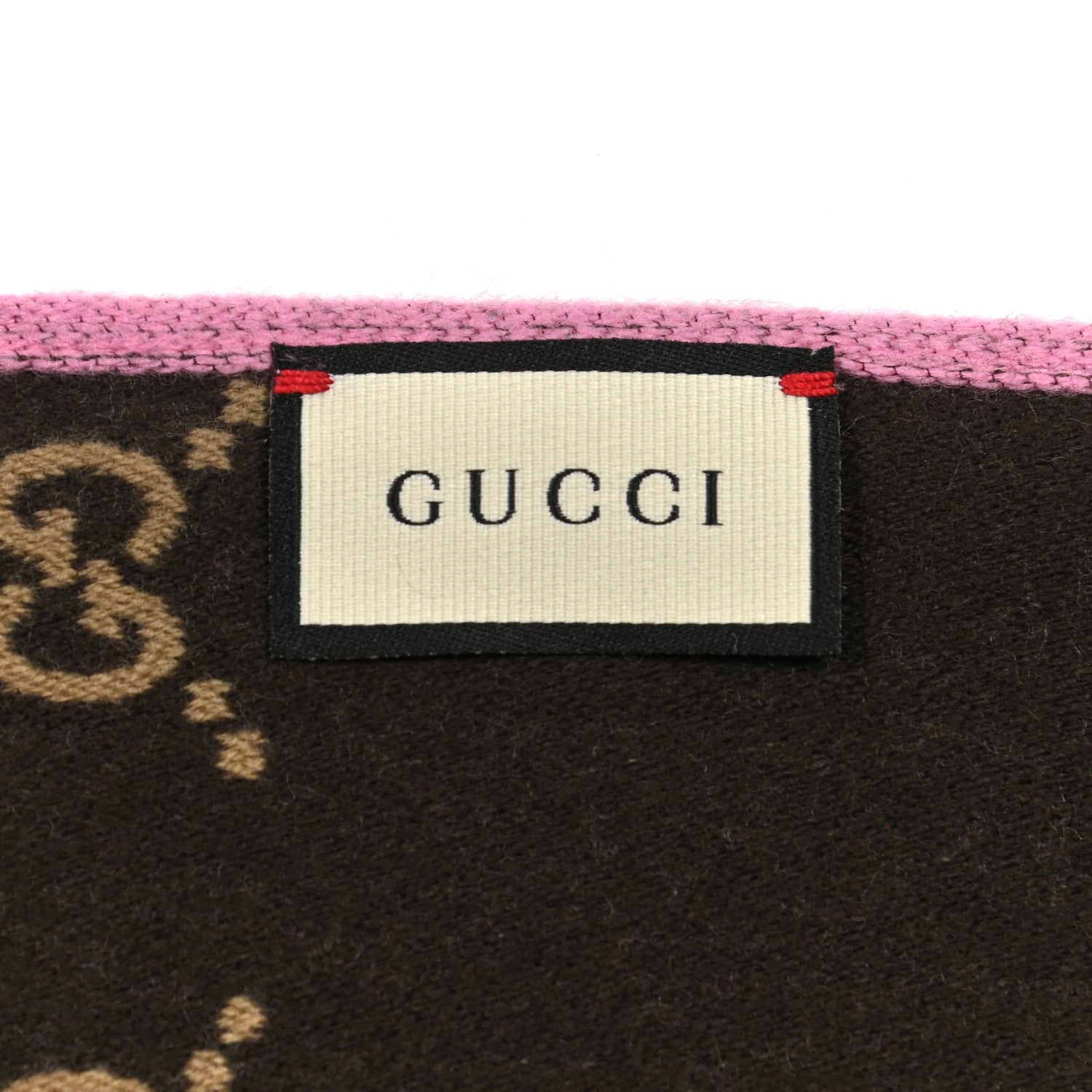 Gucci Wool Silk GG Monogram Ripon Simple Scarf Roseate 3 of 5