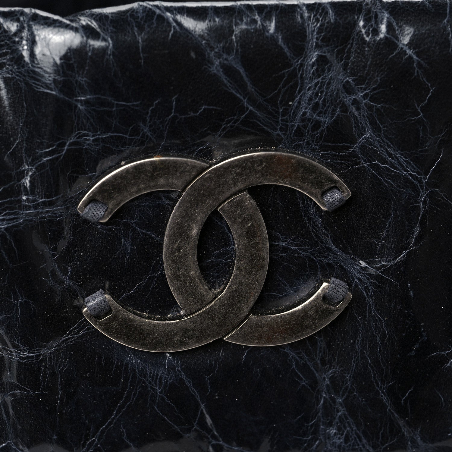 Chanel Iridescent Calfskin Small In The Mix Tote Navy 8 of 8