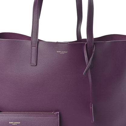 Saint Laurent Calfskin Large Shopping Tote Pruna 8 of 10
