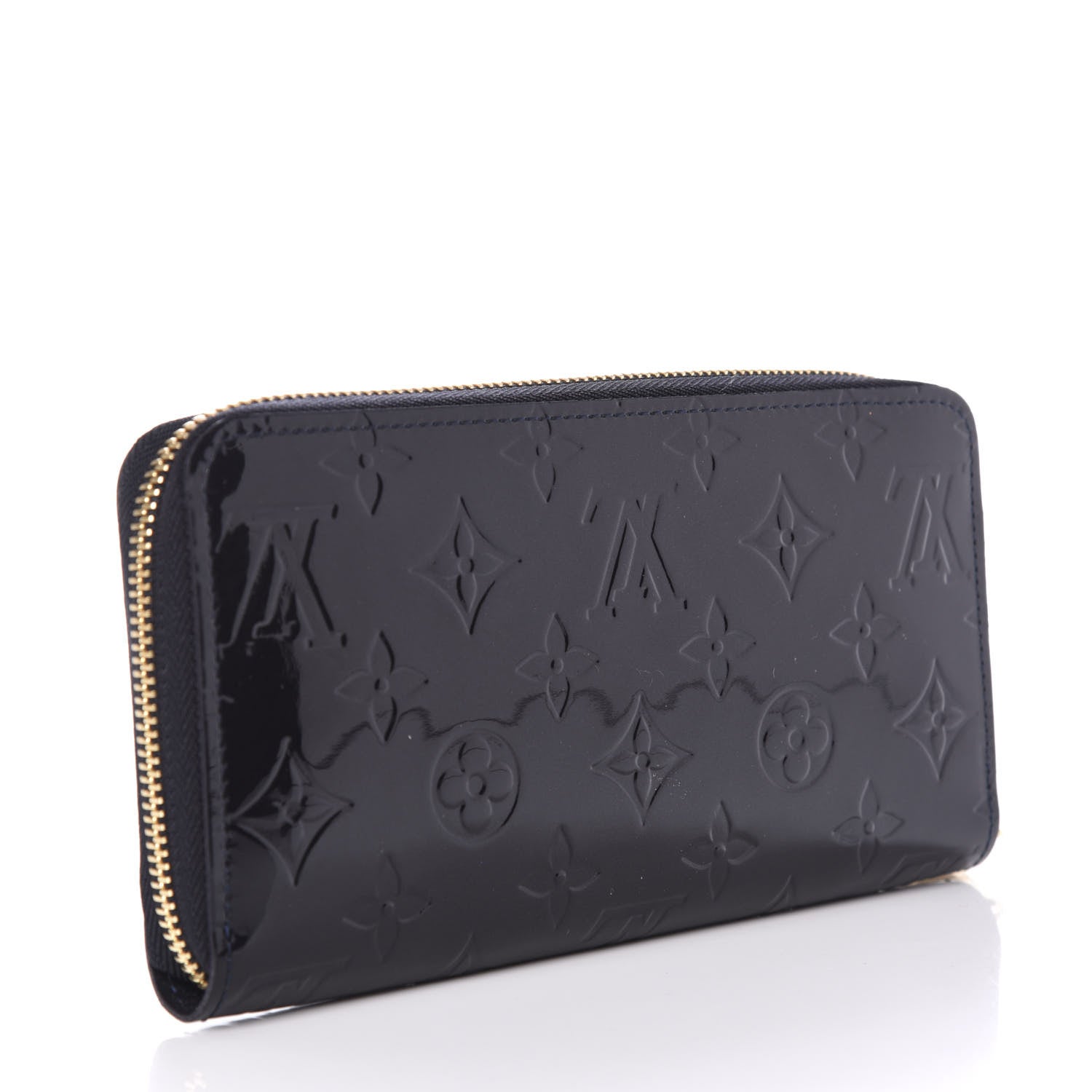 Louis Vuitton Vernis Zippy Wallet Blue Infini 3 of 7
