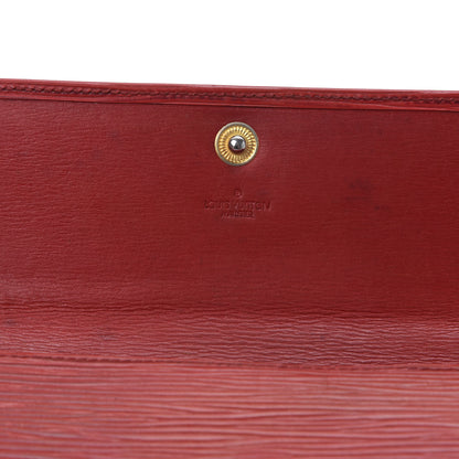 Louis Vuitton Epi Sarah Wallet Coquelicot 8 of 10